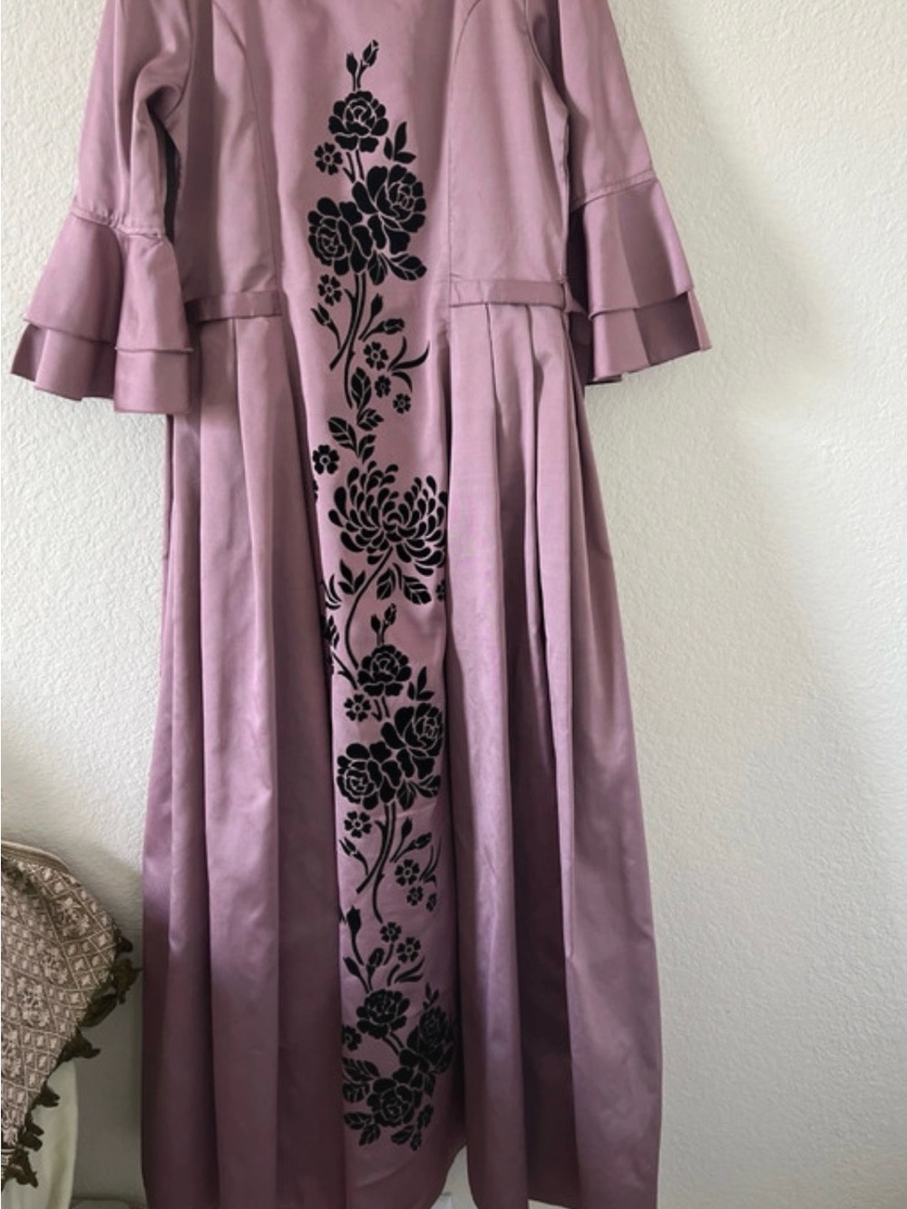 Girls' Mauve Floral Panel Formal Dress - Brand: